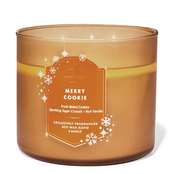 Bath & Body Works Other - SOLD NEW Bath & Body Works Merry Cookie 3 Wick Soy Wax Blend Candle – Cookies